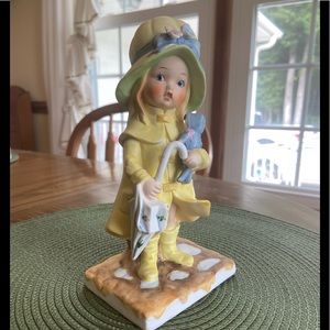 Seymour Mann Figurine Girl In Raincoat LUV-15 1973
